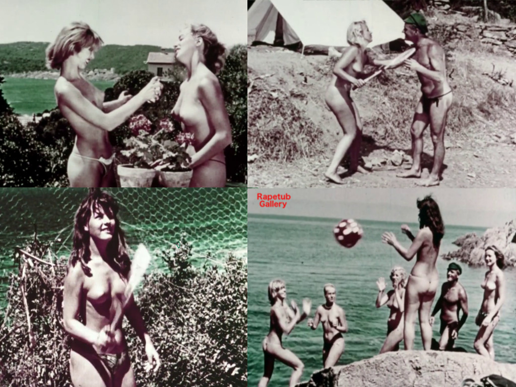 70s nudist sea holiday.