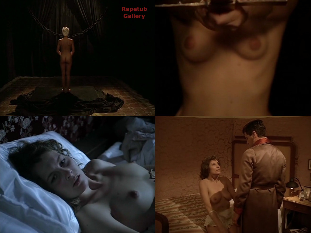 Lara Wendel in an ancient mansion in sexual scenes.